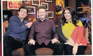  ??  ?? As well as a new stand-up tour, Chris Ramsey is back with his weekly chat show, this time featuring guests, including this week, Phil Wang and Scarlett Moffatt