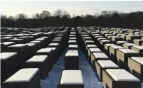  ?? (Annegret Hilse/Reuters) ?? THE HOLOCAUST memorial in Berlin.