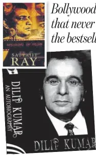  ??  ?? Book covers of some of the memoirs of Bollywood celebritie­s