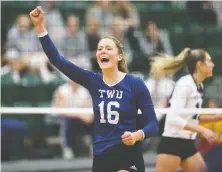  ??  ?? Langley setter Brie King, a Canadian national team member who played at Trinity Western University, is among the volleyball players slated to take part in an Athletes Unlimited season in Nashville in February.