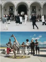  ??  ?? TOP: COS worked with choreograp­her Wayne McGregor for the launch of its Soma
collection; BOTTOM: Fendi hosted a funkyba le dance-off for its F is for…
Fendi campaign