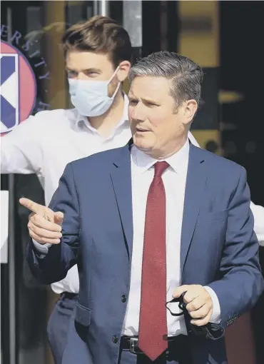  ??  ?? 0 Sir Keir Starmer admitted the Scottish Labour Party has a ‘mountain to climb’