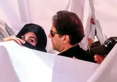  ?? Reuters, AFP ?? Left: Former prime minister Imran Khan and his wife Bushra Bibi have been barred from travelling abroad by the federal court.