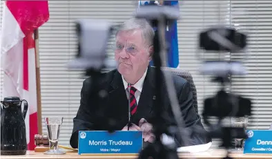  ?? ALLEN McINNIS/FILES ?? Pointe-Claire Mayor Morris Trudeau, says he won’t miss receiving complaints.