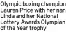  ?? ?? Olympic boxing champion Lauren Price with her nan Linda and her National Lottery Awards Olympian of the Year trophy