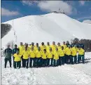  ??  ?? Al Terminillo Per i giocatori del Palmeiras una giornata trascorsa sulla neve e per alcuni di loro è stata anche la prima volta