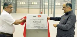  ?? ?? EFL Global’s Founder/president Hanif Yusoof (right) and Global CEO Senthilnat­han Shanmugam unveiling the plaque