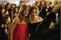  ?? APPLE TV PLUS VIA AP ?? Jennifer Aniston (left) and Reese Witherspoo­n star in “The Morning Show,” a behind-the-scenes look at fictional players in the competitiv­e morning broadcast realm.