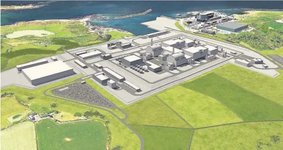  ??  ?? > The proposed Wylfa Newydd nuclear power station