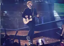  ??  ?? Ed Sheeran performs.