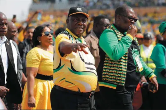  ?? Photo: Phill Magakoe/afp ?? Statement: Experts are divided on whether President Cyril Ramaphosa’s speech at the ANC’S anniversar­y event at the weekend will affect how people vote in this year’s elections.