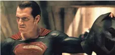  ?? WARNER BROS. PICTURES ?? Critics may not stop the Man of Steel (Henry Cavill) as Batman
v Superman looks for another weekend atop the box office.