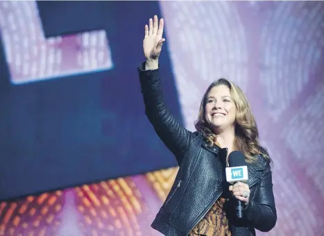  ?? JASON PAYNE ?? Thousands of schoolchil­dren and educators attended the WE Day event in Vancouver to hear motivation­al speakers on Thursday. Sophie Grégoire Trudeau is an ambassador for WE Well-being, a prevention-based initiative to promote positive mental well-being.