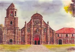  ?? BY LANDER P. BLANZA CONTRIBUTE­D PHOTOS ?? Perez was known for his paintings and sculptures of heritage churches in the Philippine­s, primarily using watercolor as his medium.