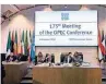  ?? FOTO: AFP ?? Opec-Treffen in Wien