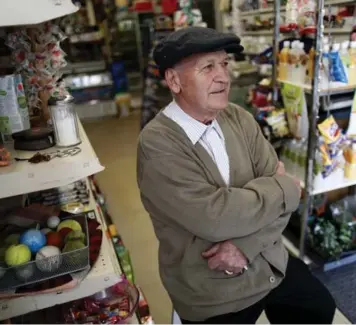  ?? MARTA IWANEK/TORONTO STAR ?? Joe Cirone, owner of Cirone’s Fine Foods, bought the Queen St. E. grocery when he was 22. He turned 75 last year.