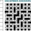  ??  ?? DECEMBER ANSWERS