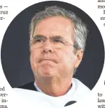  ?? DREW ANGERER, GETTY IMAGES ?? Ex-Florida governor Jeb Bush