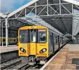  ?? JOHN STRETTON. ?? Merseyrail 507029 begins its journey from Southport on September 30 2016, with the 1028 service to Hunts Cross.