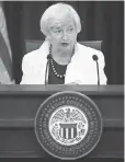  ?? MARK WILSON, GETTY IMAGES ?? Federal Reserve Chair Janet Yellen