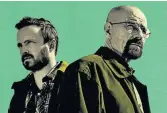  ??  ?? Aaron Paul, left, as Jessie Pinkman and Bryan Cranston as Walter White in ‘Breaking Bad’.