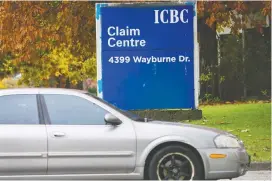  ?? GERRY KAHRMANN ?? A class-action lawsuit claims ICBC engages in illegal business practises that inflate insurance rates.