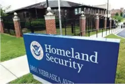  ?? —AP ?? WASHINGTON: In this file photo, the Homeland Security Department headquarte­rs in northwest Washington.