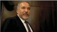  ?? ARIEL SCHALIT — THE ASSOCIATED PRESS FILE ?? Israeli Defense Minister Avigdor Lieberman said Monday that the U.S. notified Israel that imposing Israeli sovereignt­y over the West Bank would lead to an “immediate crisis” with the Trump administra­tion.