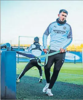  ??  ?? Laporte, entrenando en la Academy del City