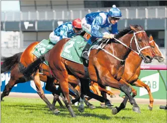  ?? Photo / Getty Image ?? Hugh Bowman rides Winx to victory in the Turnbull Stakes at Flemington on Saturday, October 6.