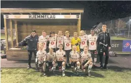  ?? FOTO: PRIVAT ?? KRETSMESTE­R: Odds G13-lag sikret kretsmeste­rskap i klassen med seier 3-0 mot Eidanger mandag.