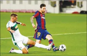  ??  ?? Lionel Messi biedt zijn verontschu­ldigingen aan voor de fouten die hij heeft gemaakt in de aflopen periode. (Foto: AD)