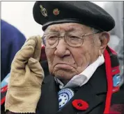  ?? Calgary Herald/files ?? Harold Crowchild, shown at a Remembranc­e Day service in 2008, earned several military honours. He died Jan. 12.