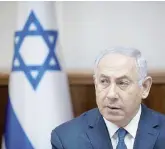  ?? Ansa ?? Guai all’orizzonte
Il premier Benjamin Netanyahu rifiuta le accuse: per lui è una manovra per abbattere il suo governo
