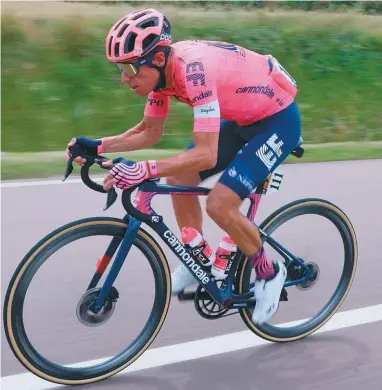  ?? / EFE ?? Rigo sabe correr el Tour de Francia. Fue segundo en 2017, séptimo en 2019 y octavo en 2020.