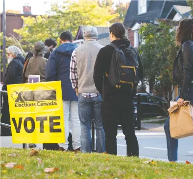  ?? JUSTIN TANG / THE CANADIAN PRESS FILES ?? The Liberals, who need 170 seats for a majority, currently have 155 seats in the 338-seat House of Commons. The Conservati­ves have 119, the Bloc 32, the NDP 24, the Greens two, Independen­ts five and one seat is vacant.