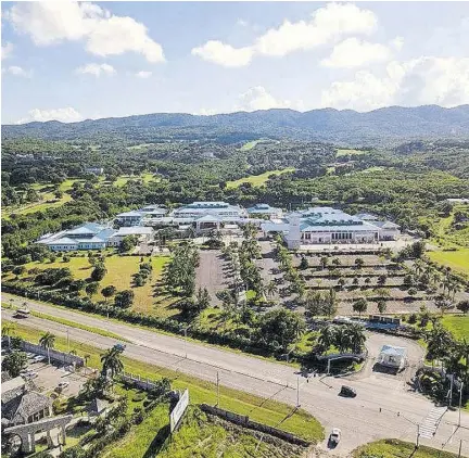  ?? (Photo: Jis/charissa Clemetson Allwood) ?? An aerial view of the Montego Bay Convention Centre in St James.