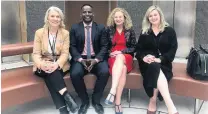  ?? PHOTO: SUPPLIED ?? Big meeting . . . Waiting to see Prime Minister Jacinda Ardern at the Beehive yesterday are (from left) Labour Taieri MP Ingrid Leary, list MP Ibrahim Omer, Dunedin, list MP Rachel Brooking and list MP Camilla Belich.