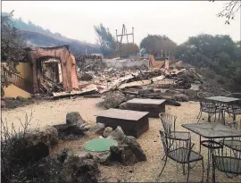  ?? COURTESY OF PARADISE RIDGE WINERY ?? Fire destroyed the Paradise Ridge Winery in Santa Rosa, as seen in photos the winery shared on its Facebook page.