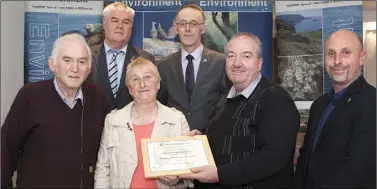  ??  ?? Monageer Grotto Group (from left): Jim Donohoe, Cllr Johnny Mythen, Anne Marie Power, Hugh Maguire (Environmen­t Officer, WCC), Liam Nolan, and Cllr Mick Roche.