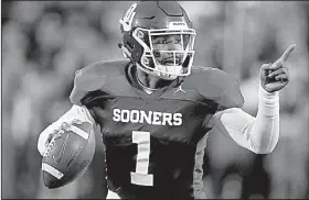  ?? AP/SUE OGROCKI ?? shown during the Sooners’ spring game in April, was 26-2 as a starter for Alabama, then completed 73% of his passes as a reserve last season.