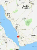  ?? GOOGLE MAPS ?? Attacco saudita a Hudayda