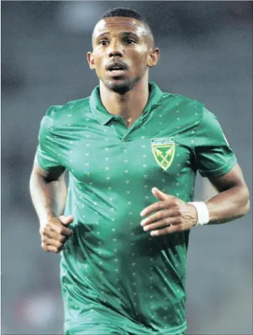  ?? PICTURE: BACKPAGEPI­X ?? GAOL SCORER: Wayne Jooste was on target for Golden Arrows in yesterday’s PSL match against Bloemfonte­in Celtic in Bloemfonte­in.