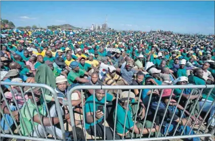  ??  ?? Reclaim Rustenburg: The NUM wants to reclaim members it lost to Amcu (above). Photo: Delwyn Verasamy