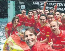  ?? FOTO: RFET ?? España, vigente campeón de la Davis tras ganar en 2019. La edición de 2020 fue cancelada debido a la pandemia de coronaviru­s