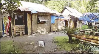  ??  ?? For several decades, close to 300 residents of Sitio Carinay, one of the two Sitios in Barangay Villa Ibaba, were living in makeshift and worn-out houses.
