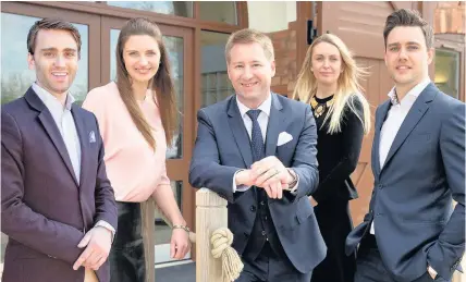  ??  ?? >
The team from Green Shop Group (from left): Marketing director Mark Nicholls; company secretary Lianne Bishop; chief executive Roger Allen; commercial director Rosie Pritchard; and product director Paul Maurice