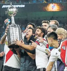  ?? FOTO: EFE ?? Gallardo ganó dos Libertador­es como técnico de River. Una, en Madrid contra Boca