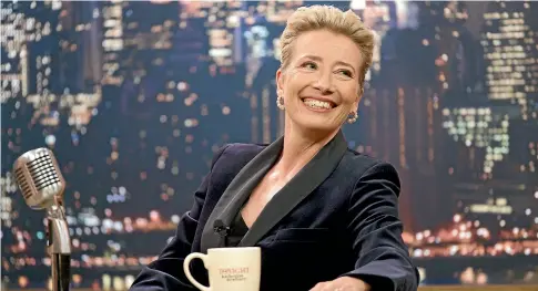  ??  ?? Emma Thompson plays veteran US talkshow host Katherine Newbury in Late Night.