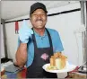  ??  ?? The Bunny Bar chef, Lucky Pillay.